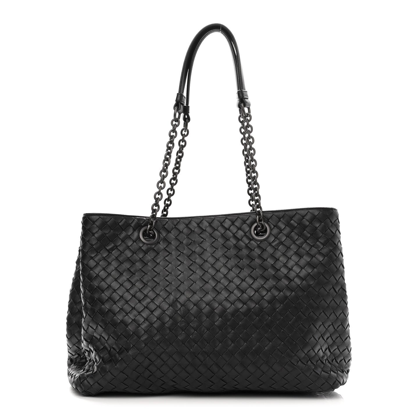 Nappa Intrecciato Medium Tote Black