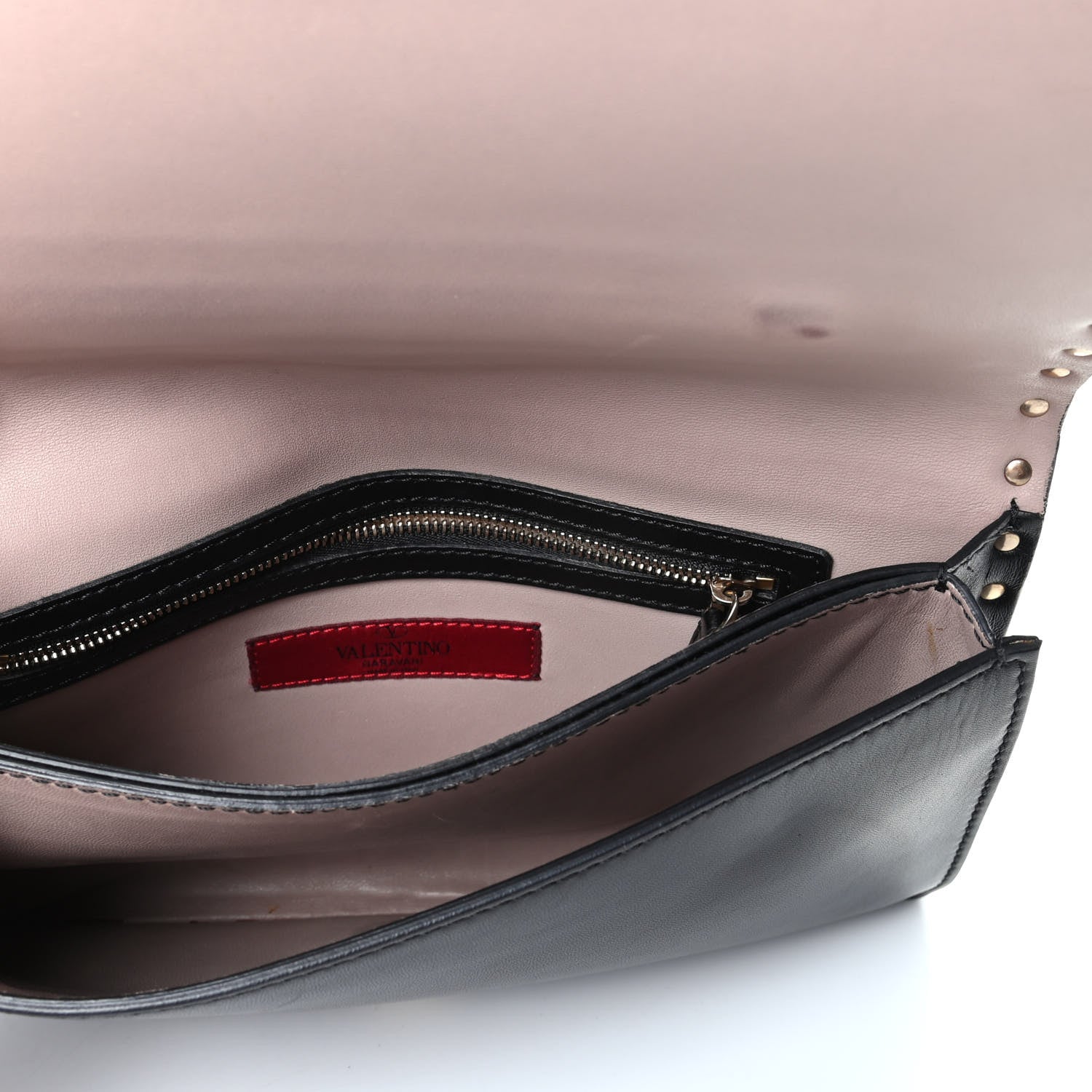 Valentino Garavani Nappa Rockstud Wristlet Clutch Black 5 of 7