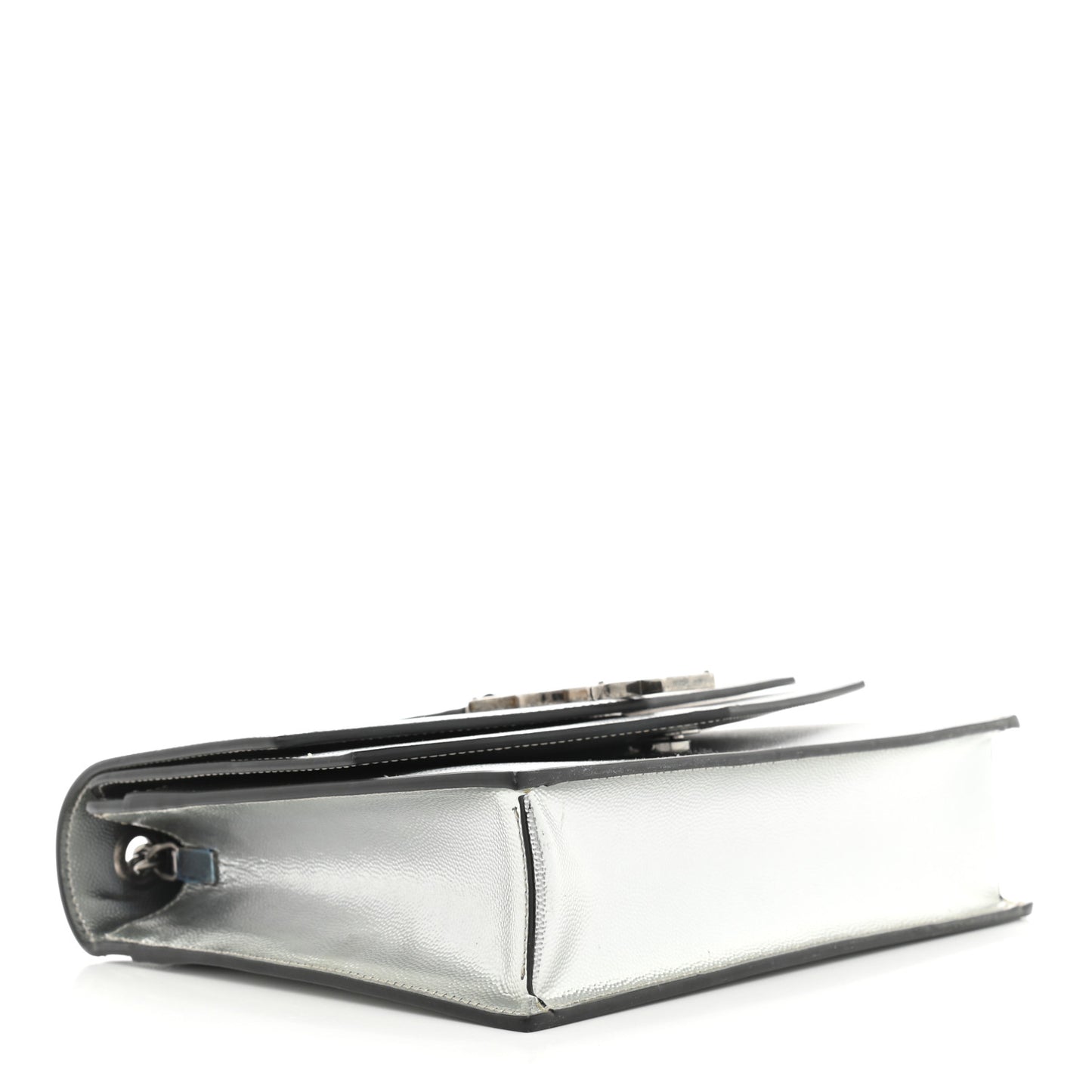 Grain De Poudre Monogram Medium Sulpice Shoulder Bag Silver