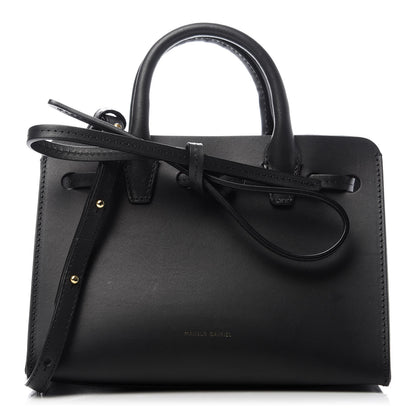 Mansur Gavriel Vegetable Tanned Calfskin Mini Mini Sun Bag Black Flamma 1 of 8