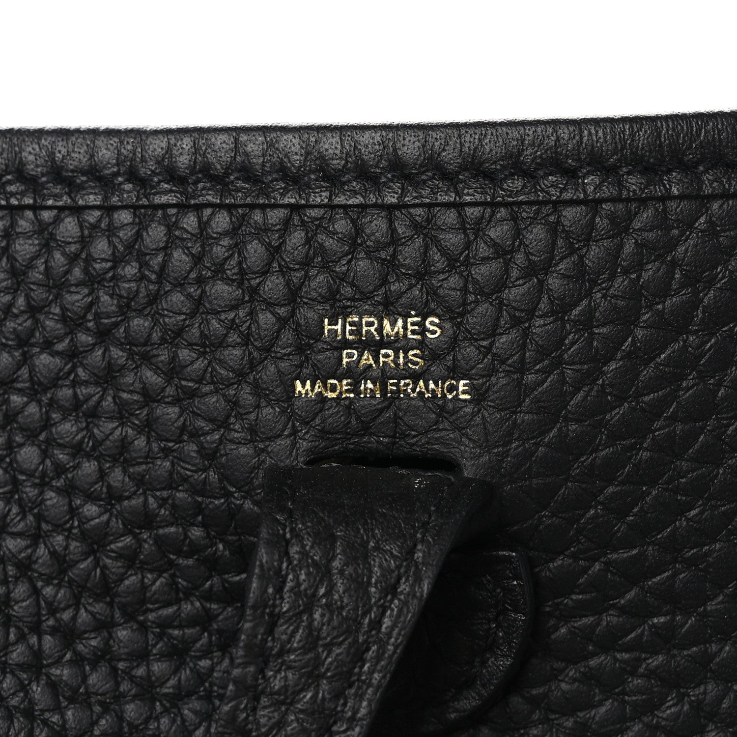 Hermes Taurillon Clemence Evelyne TPM Black 6 of 11