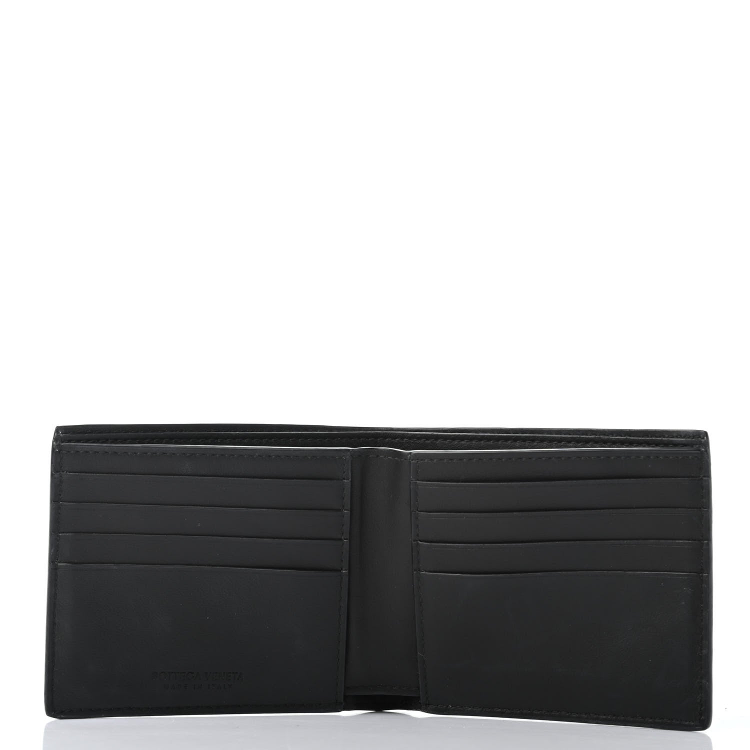 Bottega Veneta Nappa Maxi Intrecciato Bi-Fold Wallet Black 5 of 6