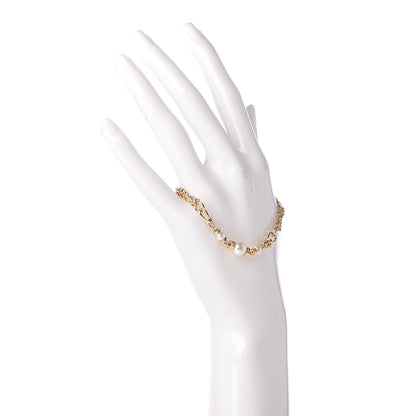 Mikimoto 18K Yellow Gold Akoya Pearl 5-8mm Chain Bracelet 2 of 4