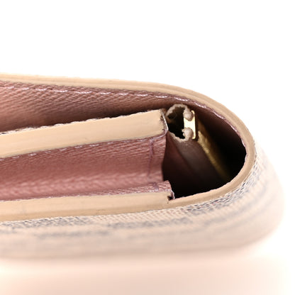 Louis Vuitton Damier Azur Emilie Wallet Rose Ballerine 10 of 10