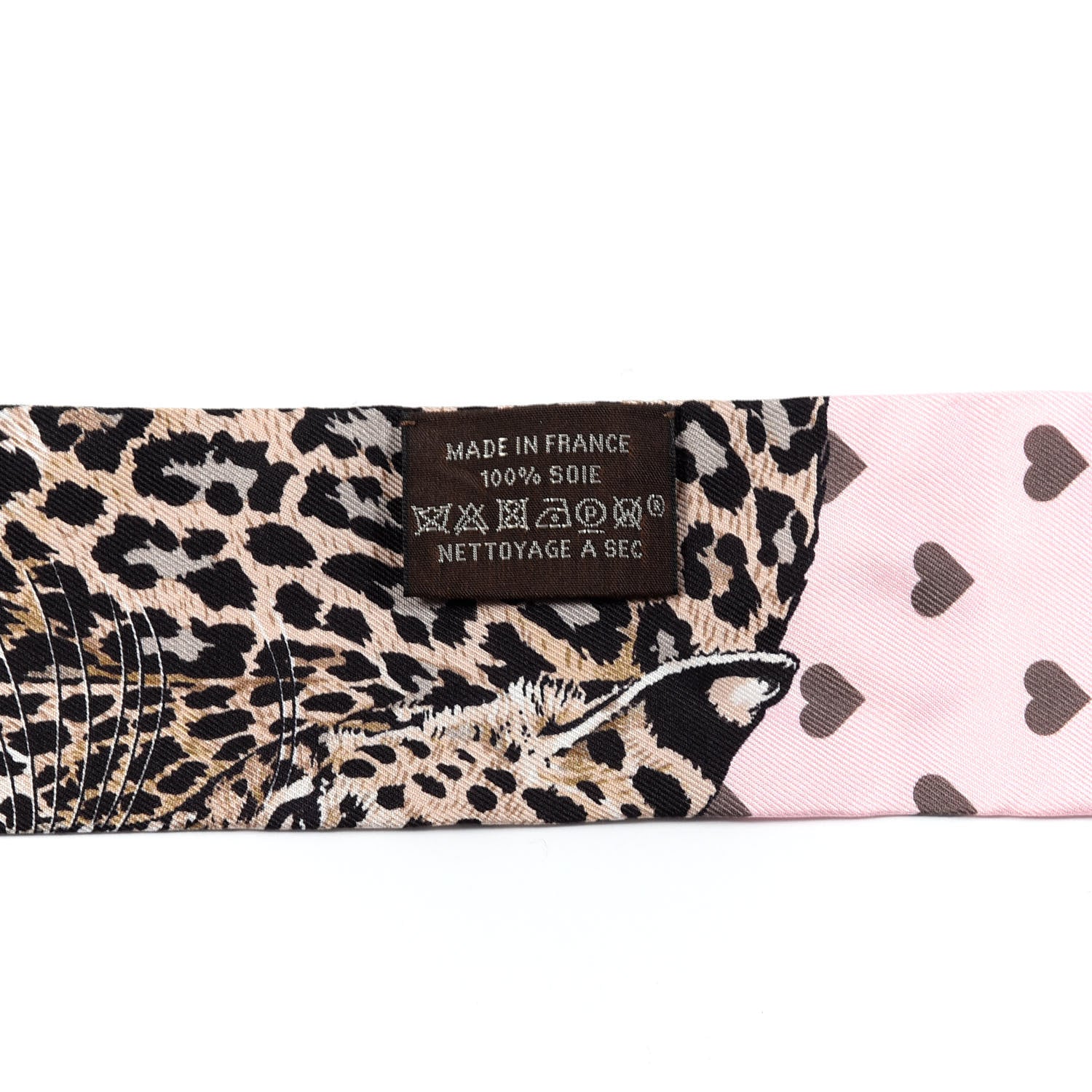 Hermes Silk Jungle Love Love Twilly Rose Pale Etoupe 4 of 4