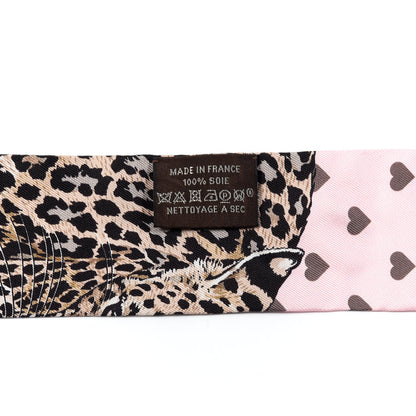 Hermes Silk Jungle Love Love Twilly Rose Pale Etoupe 4 of 4