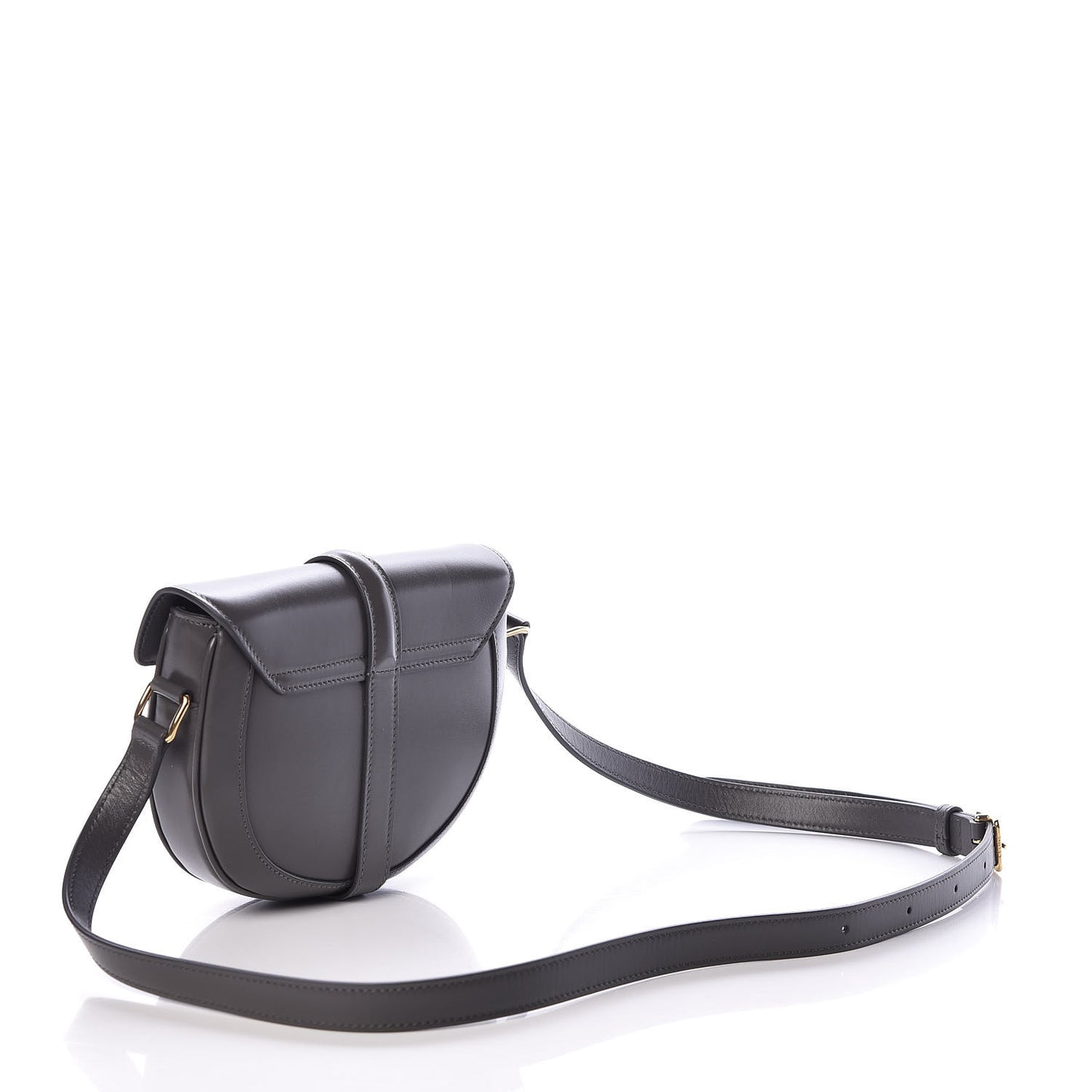 Satinated Calfskin Besace Small 16 Grey