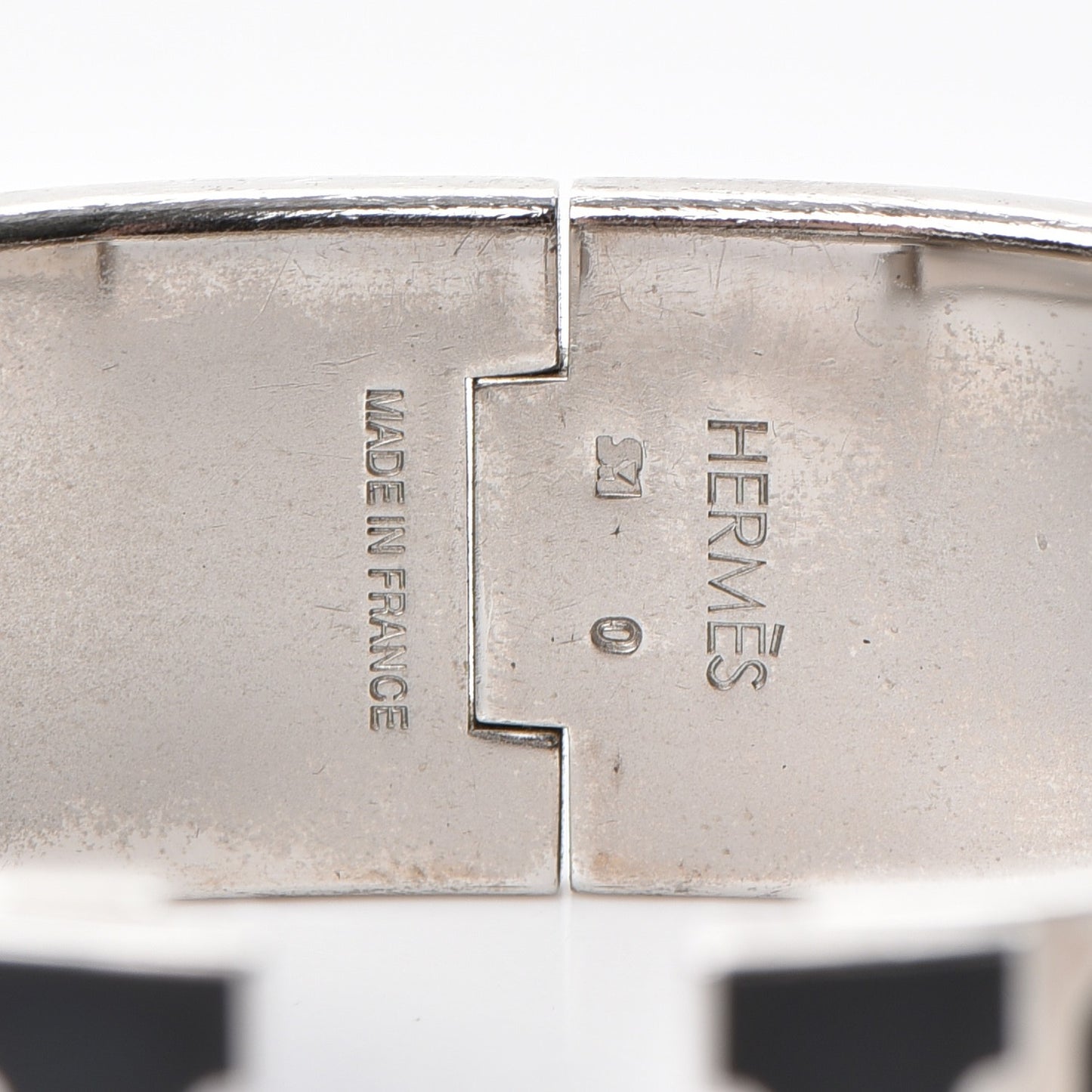 Enamel Wide Clic Clac H Bracelet PM Black