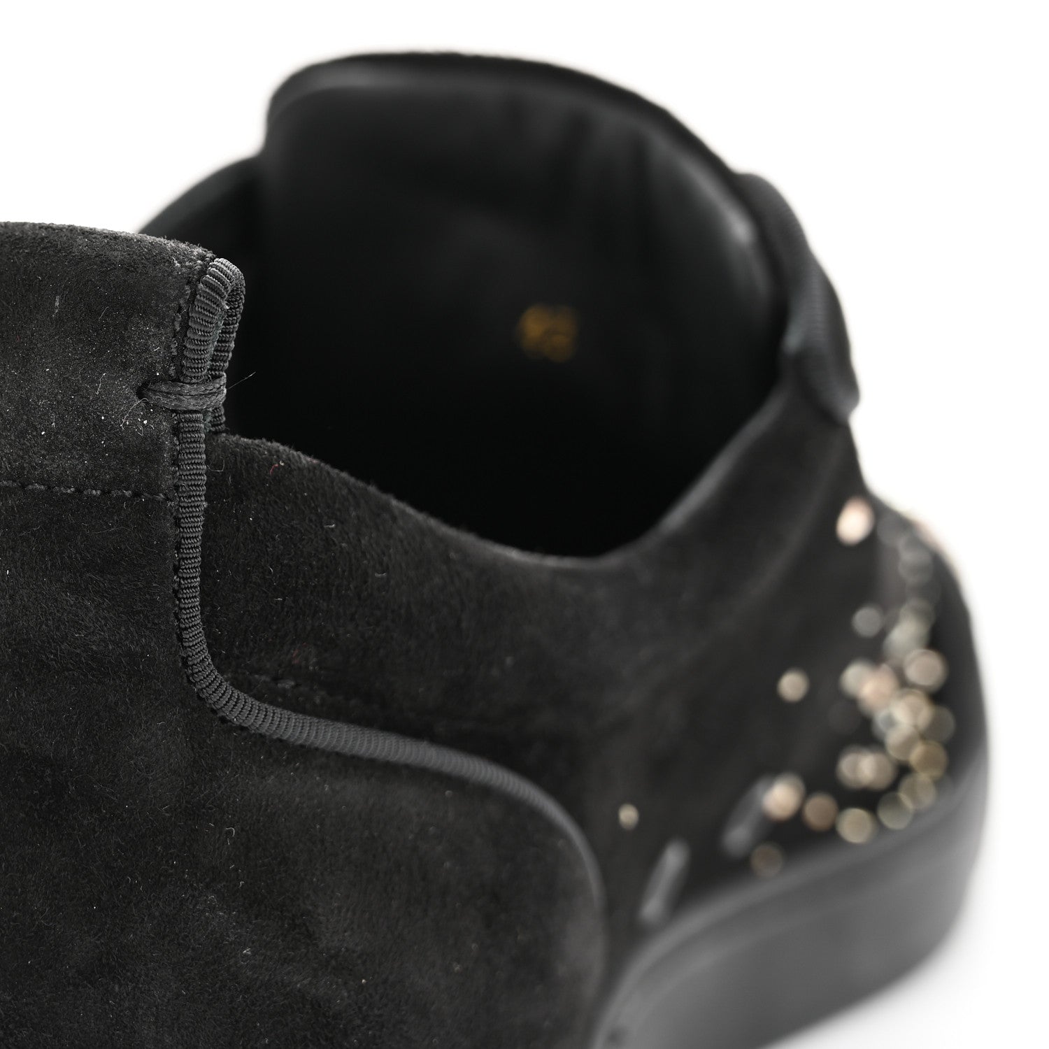 Christian Louboutin Veau Velours Crystal Mens Degralouis Low Top Sneaker 43 Black 10 of 13