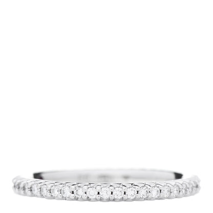 Roberto Coin 18K White Gold Diamond Micro Pave Eternity Band Ring 52 6 1 of 4