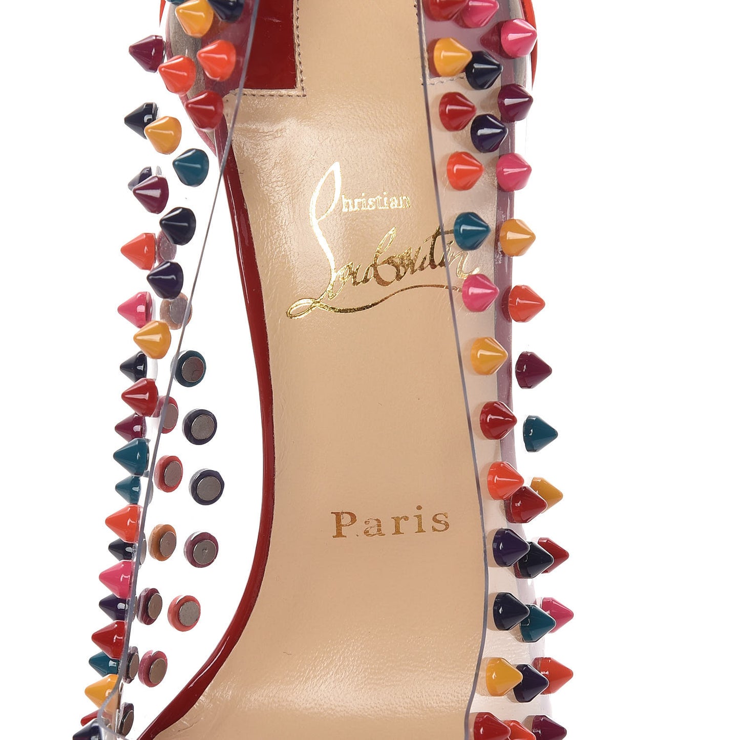 Patent PVC Spike Me 100 Pumps 38.5 Pinky