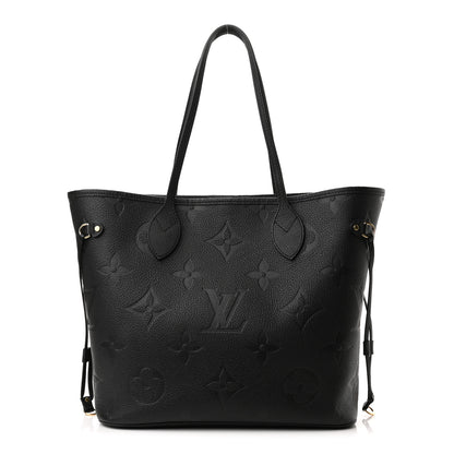 Louis Vuitton Empreinte Monogram Giant Neverfull MM Black 3 of 10