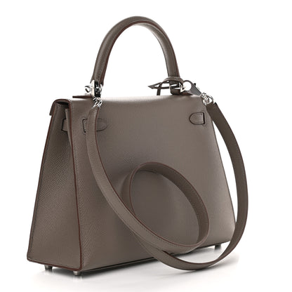 Hermes Epsom Kelly Sellier 25 Etain 2 of 10