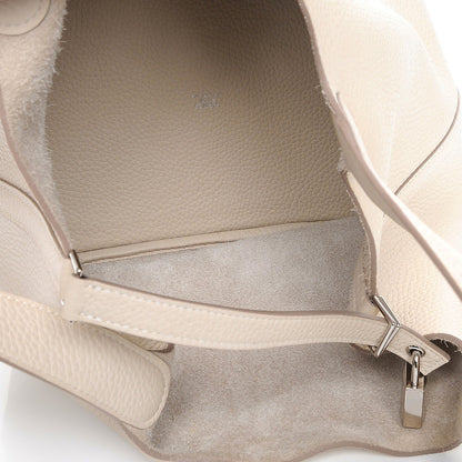 Hermes Taurillon Clemence Picotin Lock 22 MM Craie 5 of 7