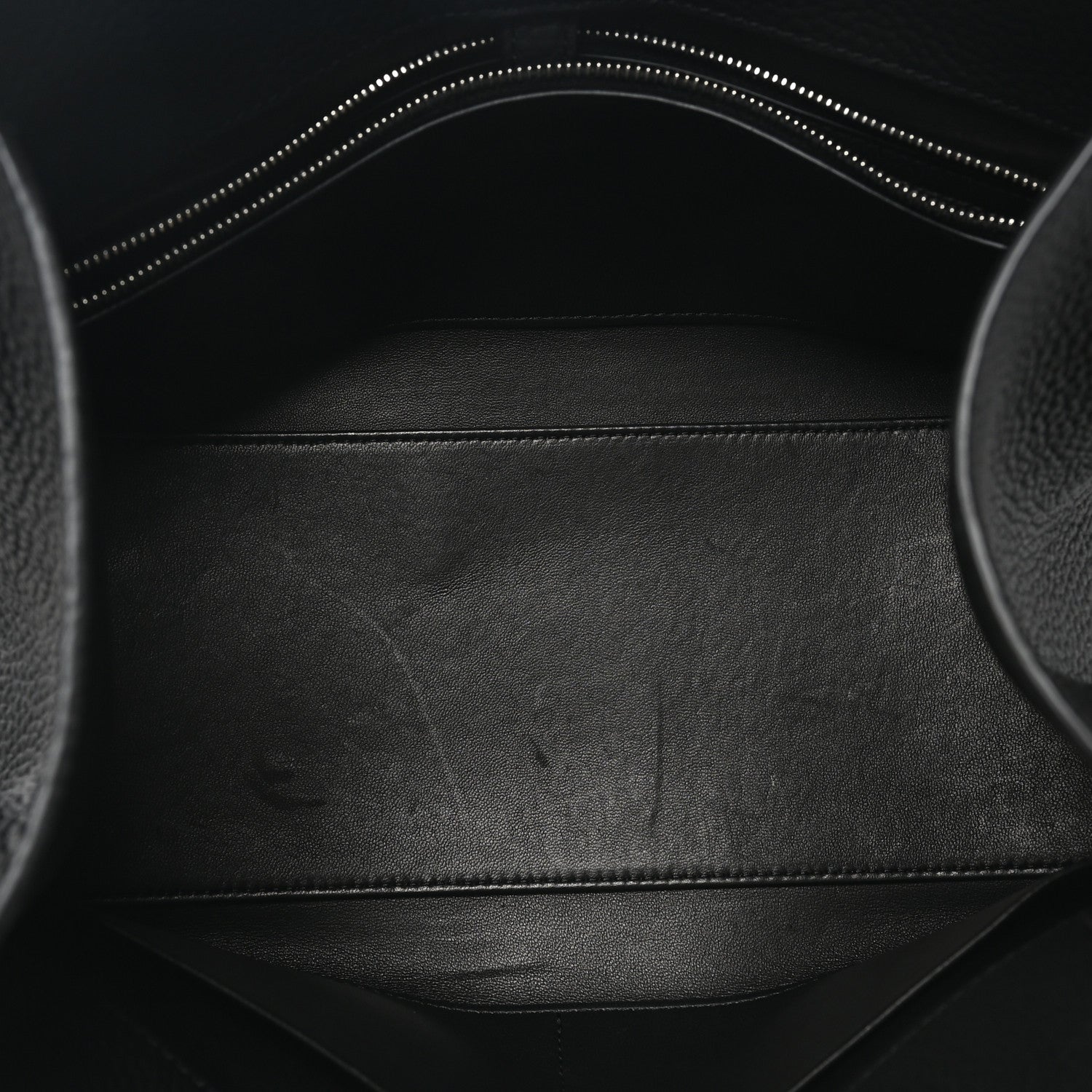 The Row Matte Grained Calfskin Margaux Shoulder 12 Black 5 of 9