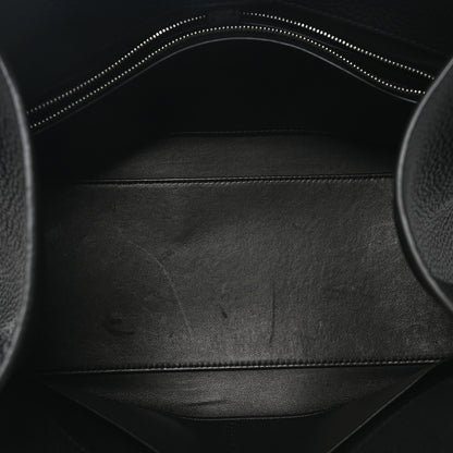 The Row Matte Grained Calfskin Margaux Shoulder 12 Black 5 of 9