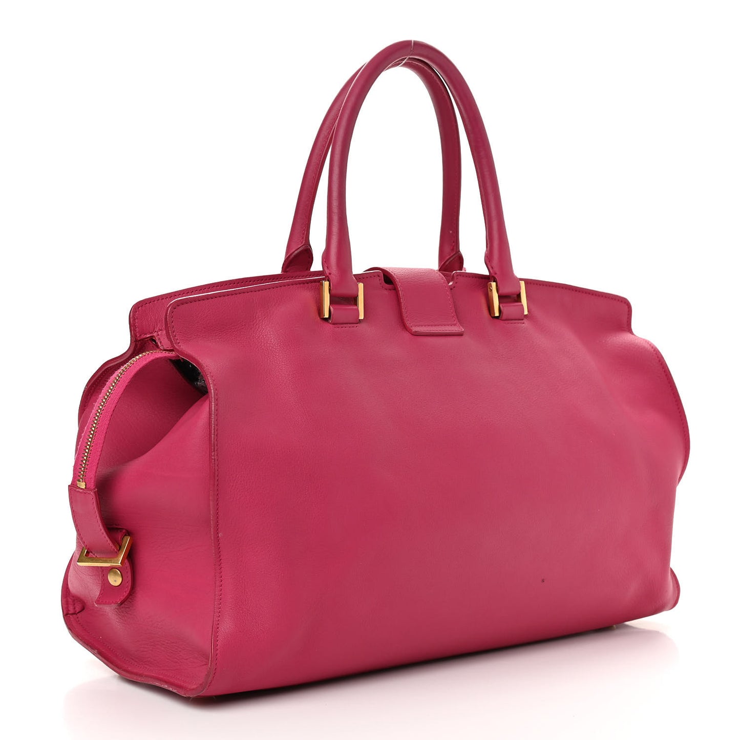 Calfskin Medium Classic Y Cabas Fuchsia