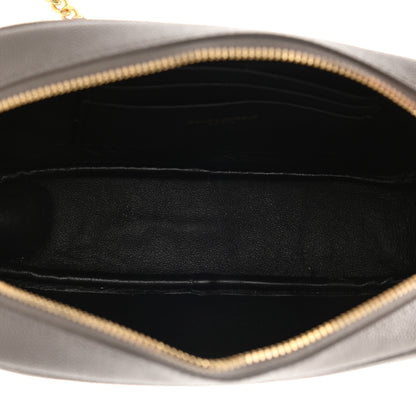 Saint Laurent Grain De Poudre Matelasse Monogram Mini Lou Camera Bag Fog 5 of 10