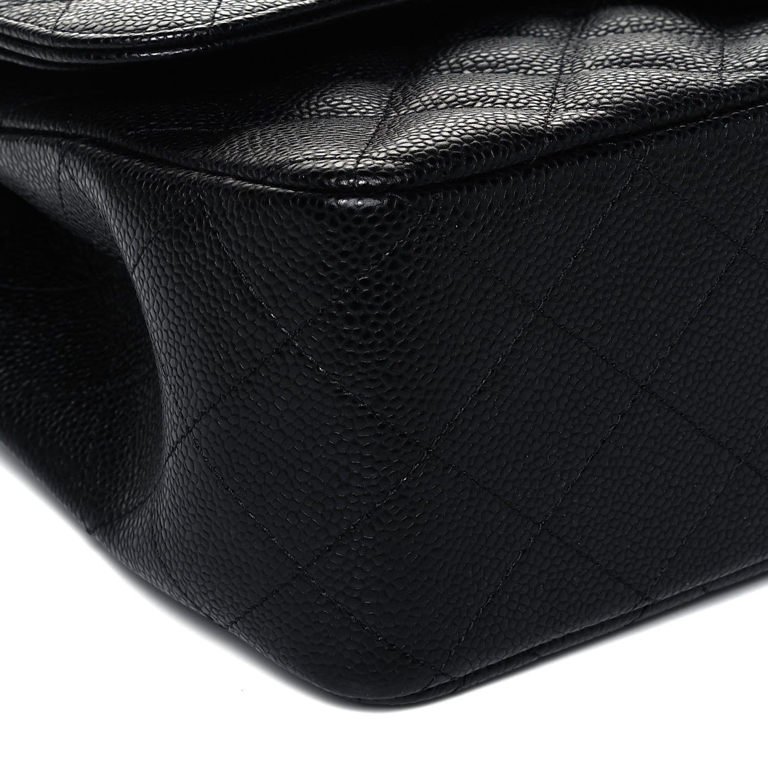 Chanel Caviar Quilted Jumbo Double Flap Black 8 of 9