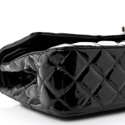 Chanel Patent Quilted Medium Double Flap Black 9 of 13
