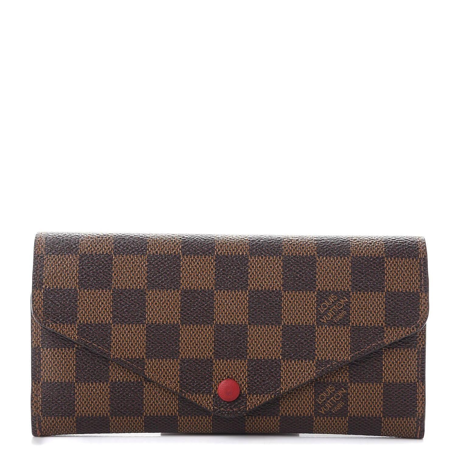Louis Vuitton Damier Ebene Josephine Wallet Red 1 of 11
