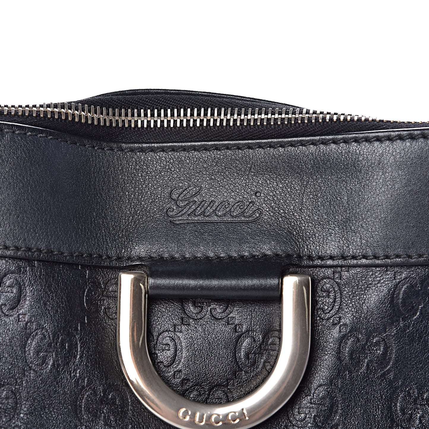 Guccissima D Gold Tote Black