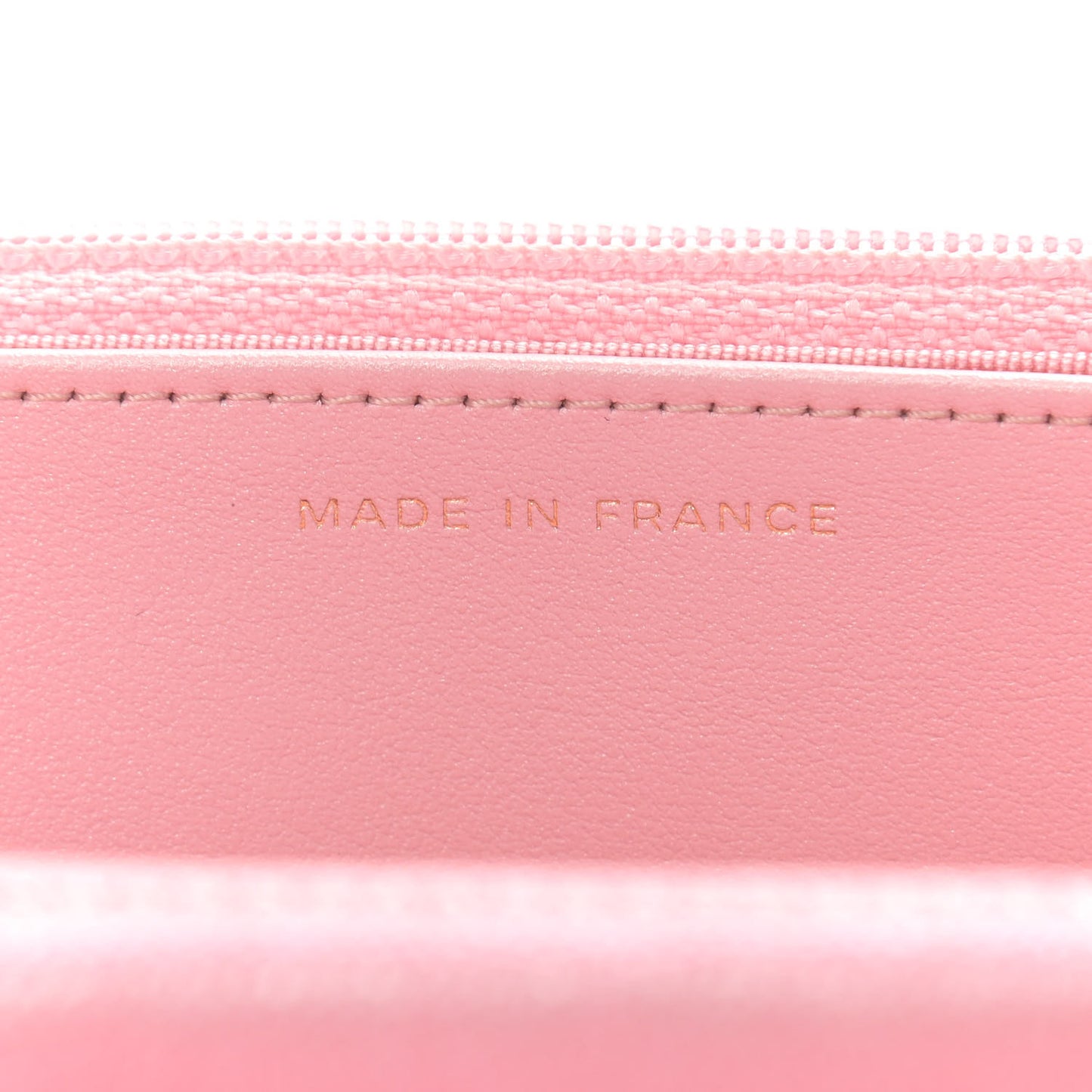 Iridescent Caviar Quilted Wallet on Chain WOC Rose Pink