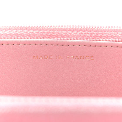 Chanel Iridescent Caviar Quilted Wallet on Chain WOC Rose Pink 7 of 9