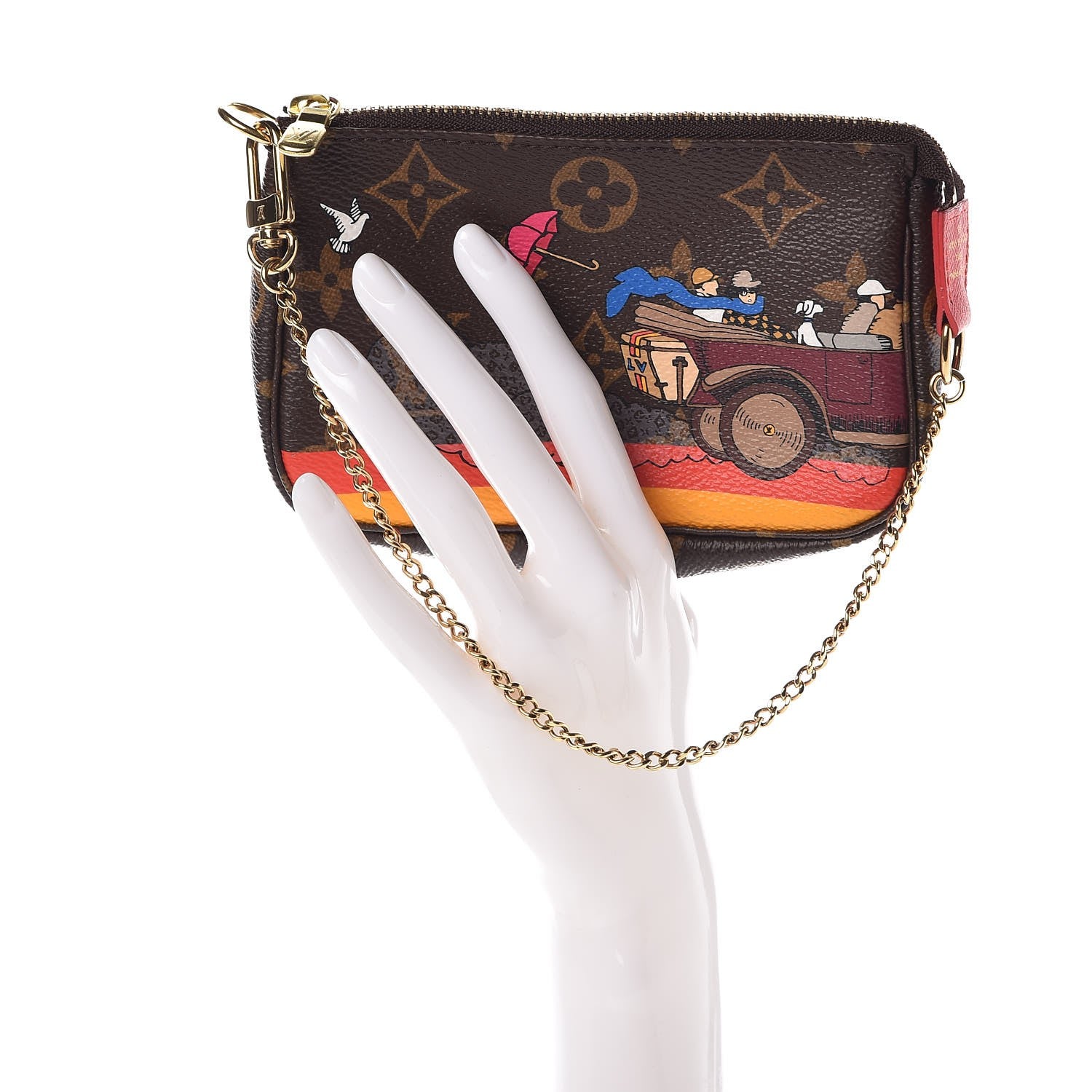 Louis Vuitton Monogram 2015 Christmas Animation Mini Pochette Accessories 2 of 7