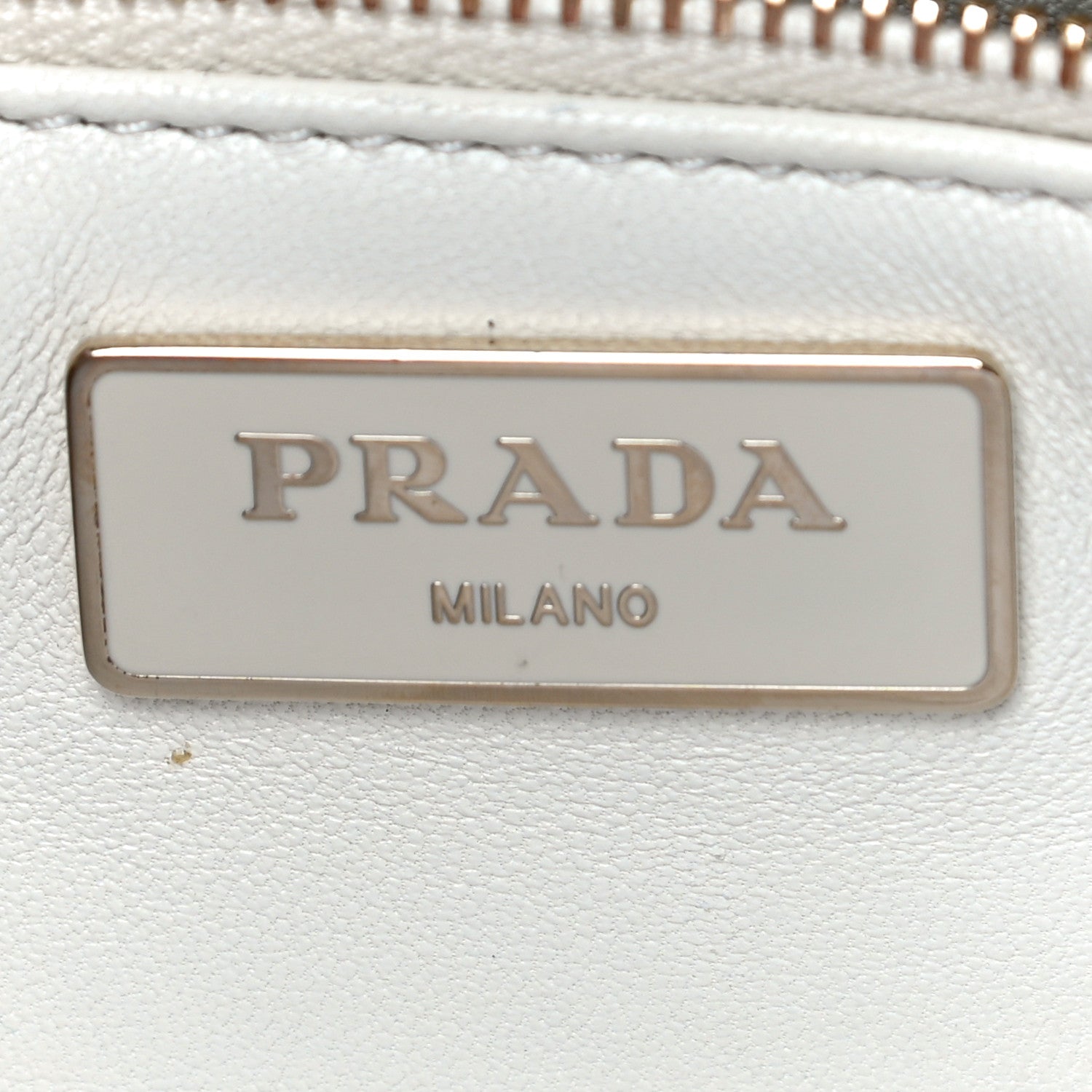 Prada Nappa Re-Nylon Triangle Quilted Patchwork System Flap Shoulder Bag White 8 of 14