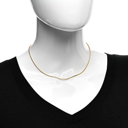 David Yurman 18K Yellow Gold 1.7mm Box Chain Necklace 2 of 4