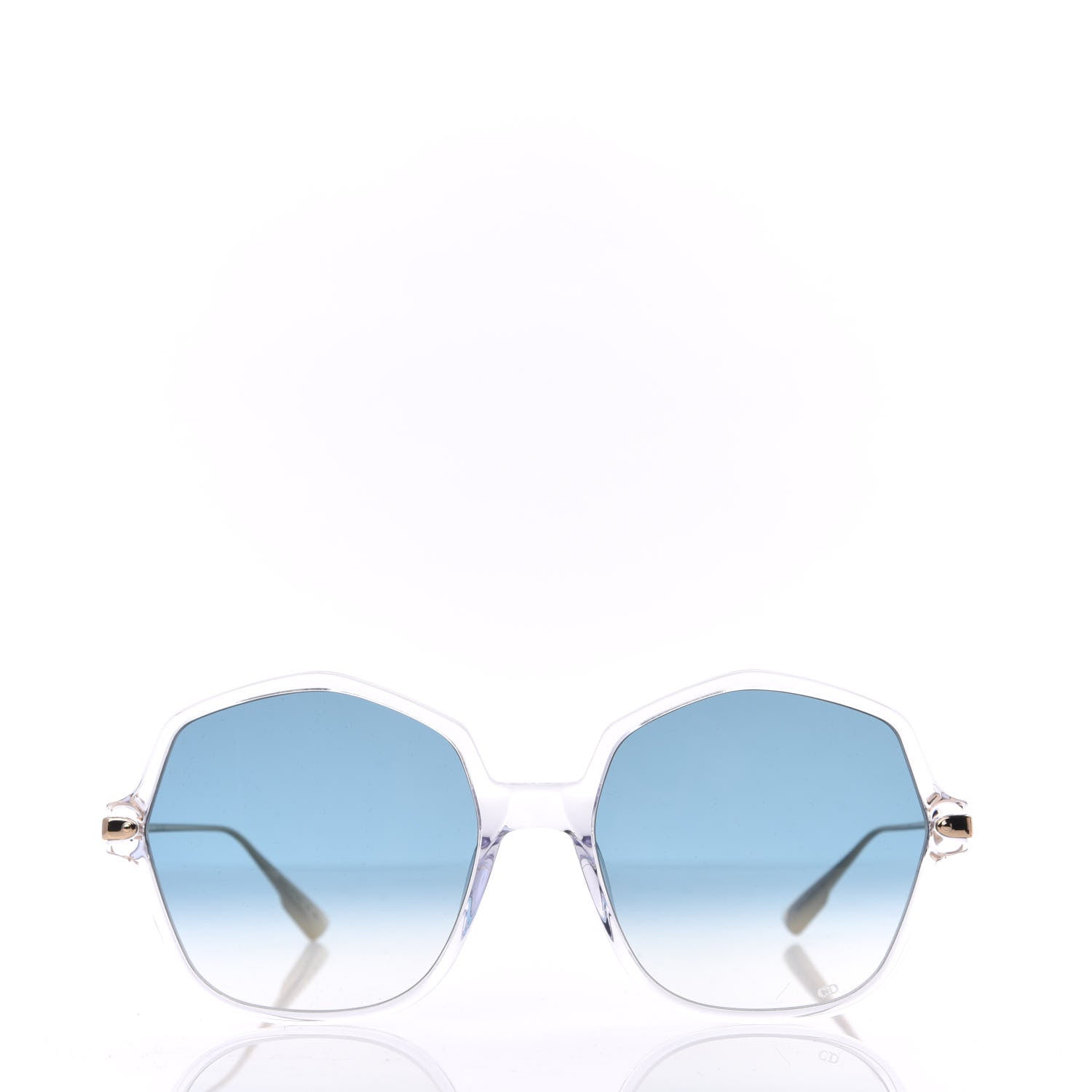 Christian Dior Acetate Metal Diorlink 2 Sunglasses Blue Gold 2 of 8