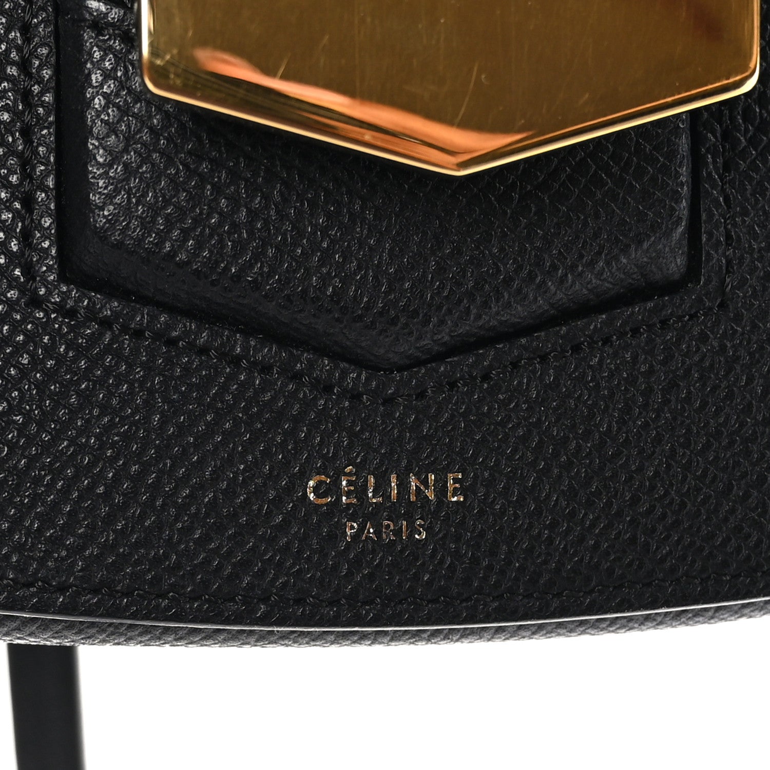 Celine Baby Grained Calfskin Small Trotteur Black 6 of 9