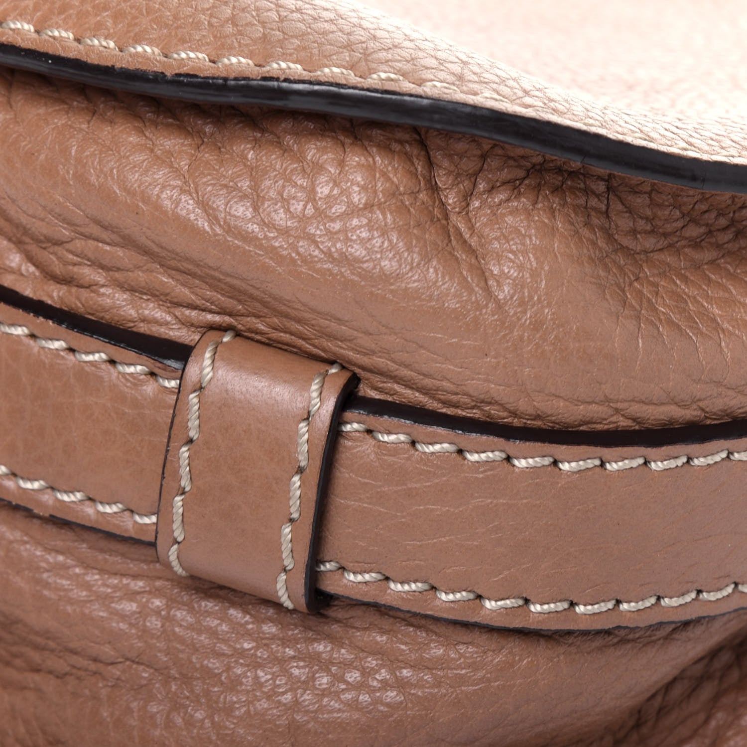 Chloe Calfskin Mini Marcie Round Crossbody Bag Nut 12 of 20