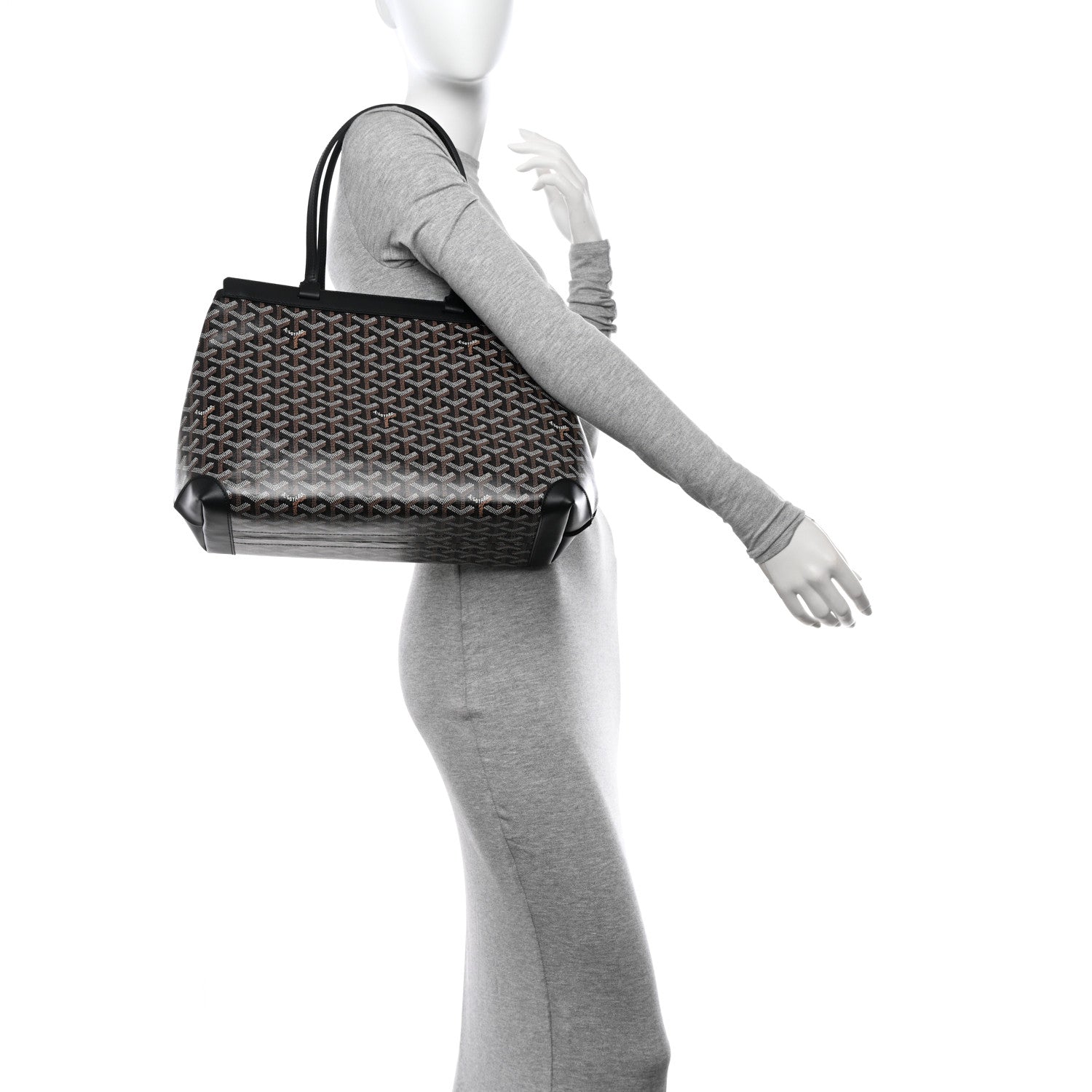 Goyard Goyardine Bellechasse Biaude MM Tote Black 2 of 10