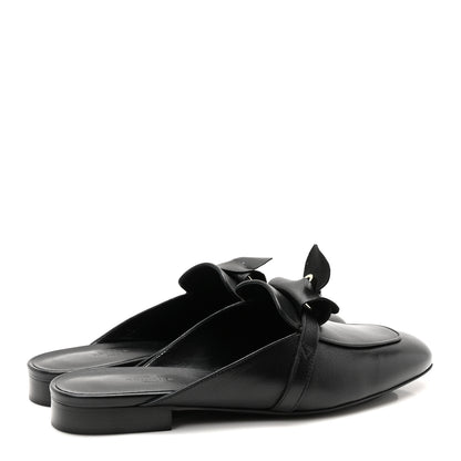 Hermes Goatskin Oz Mules 39 Black 5 of 9