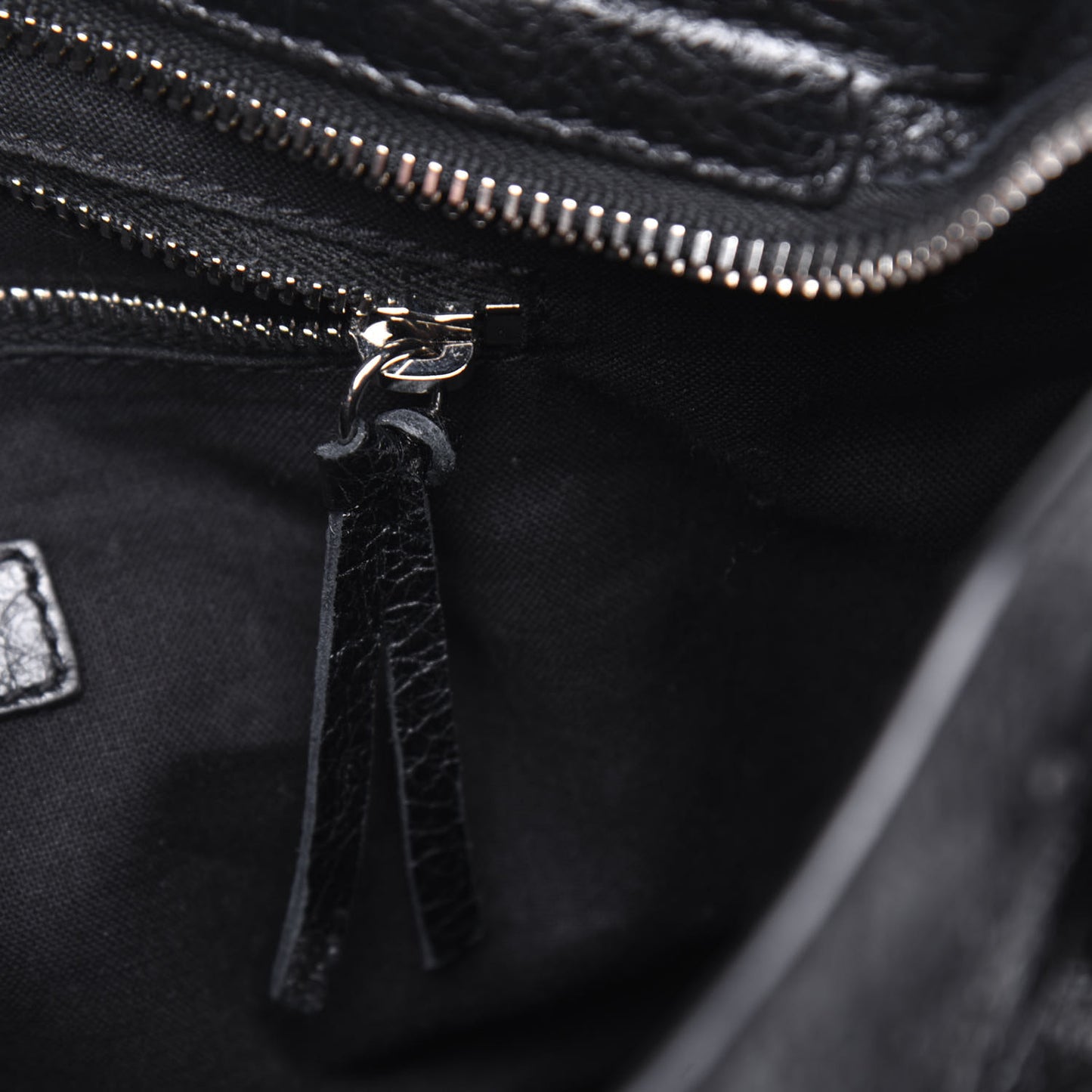 Agneau Classic Silver Hardware Mini City Black