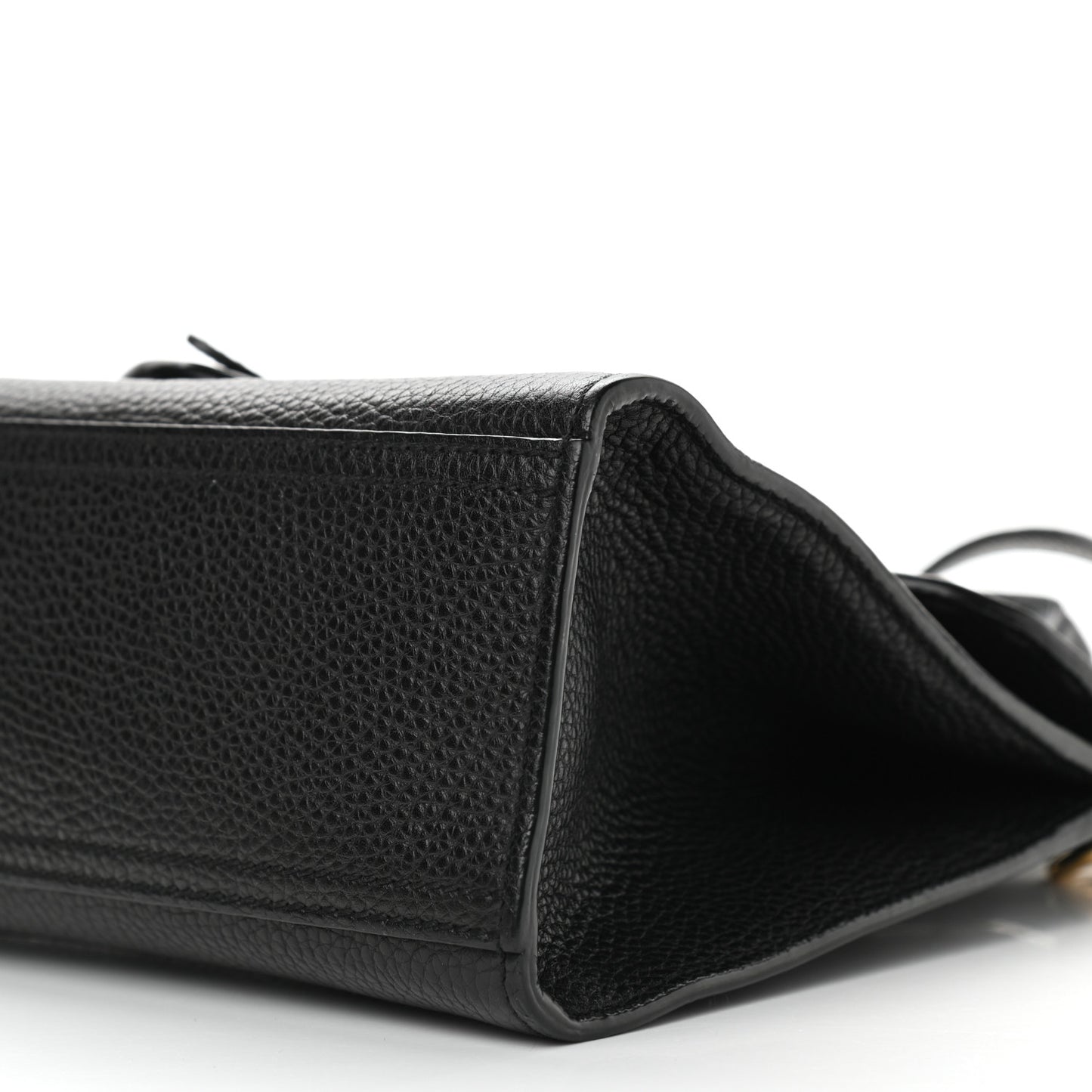 Calfskin Mini GG Marmont Top Handle Bag Black