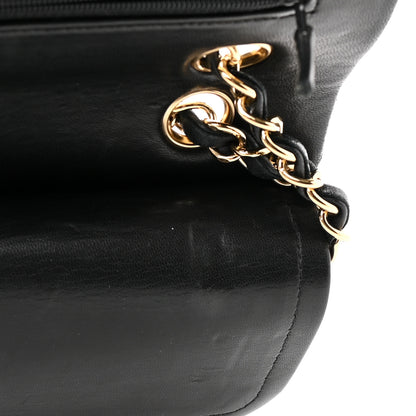 Chanel Lambskin Quilted Medium Double Flap Black 10 of 14