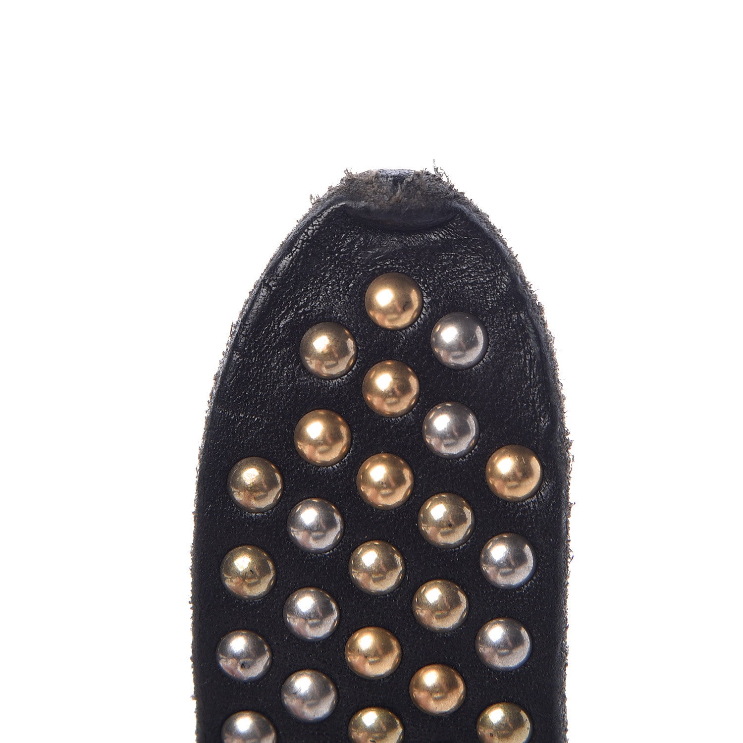 Gucci Calfskin Studded Feline Belt 105 42 Black 9 of 11