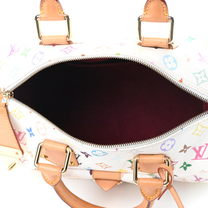 Louis Vuitton Monogram Multicolor Speedy 30 White 4 of 4
