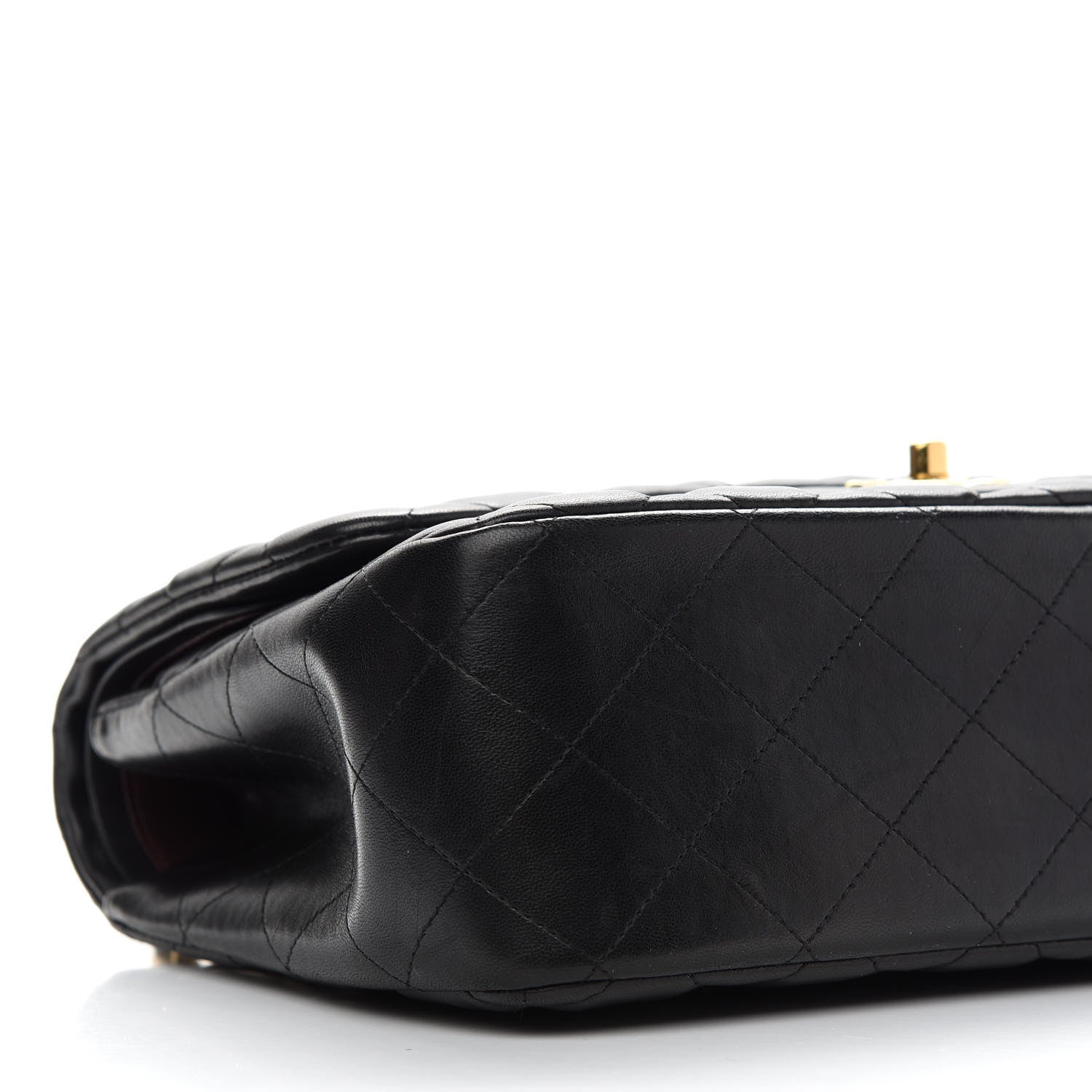 Chanel Lambskin Quilted Jumbo Double Flap Black 8 of 12