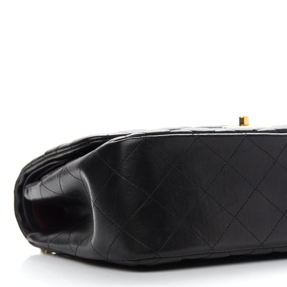 Chanel Lambskin Quilted Jumbo Double Flap Black 8 of 12