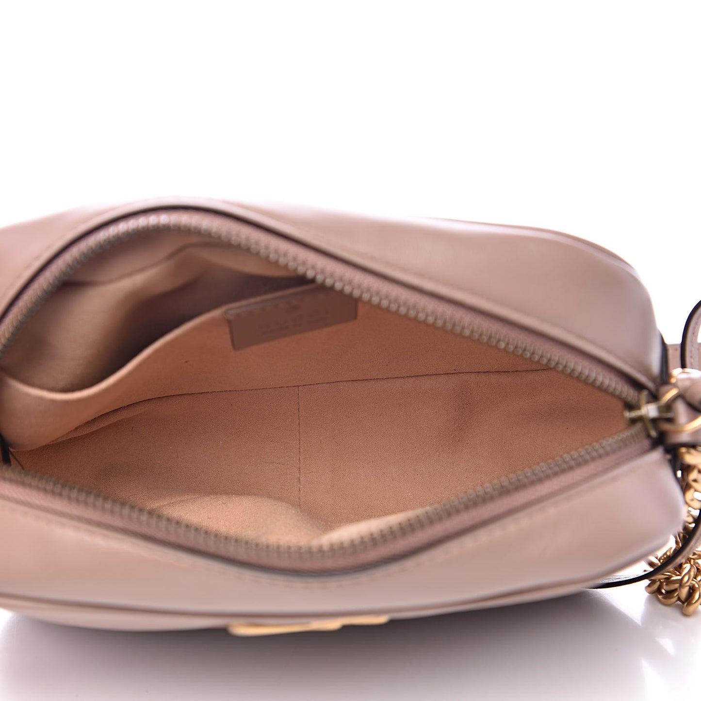 Calfskin Matelasse Mini GG Marmont Chain Shoulder Bag Porcelain Rose