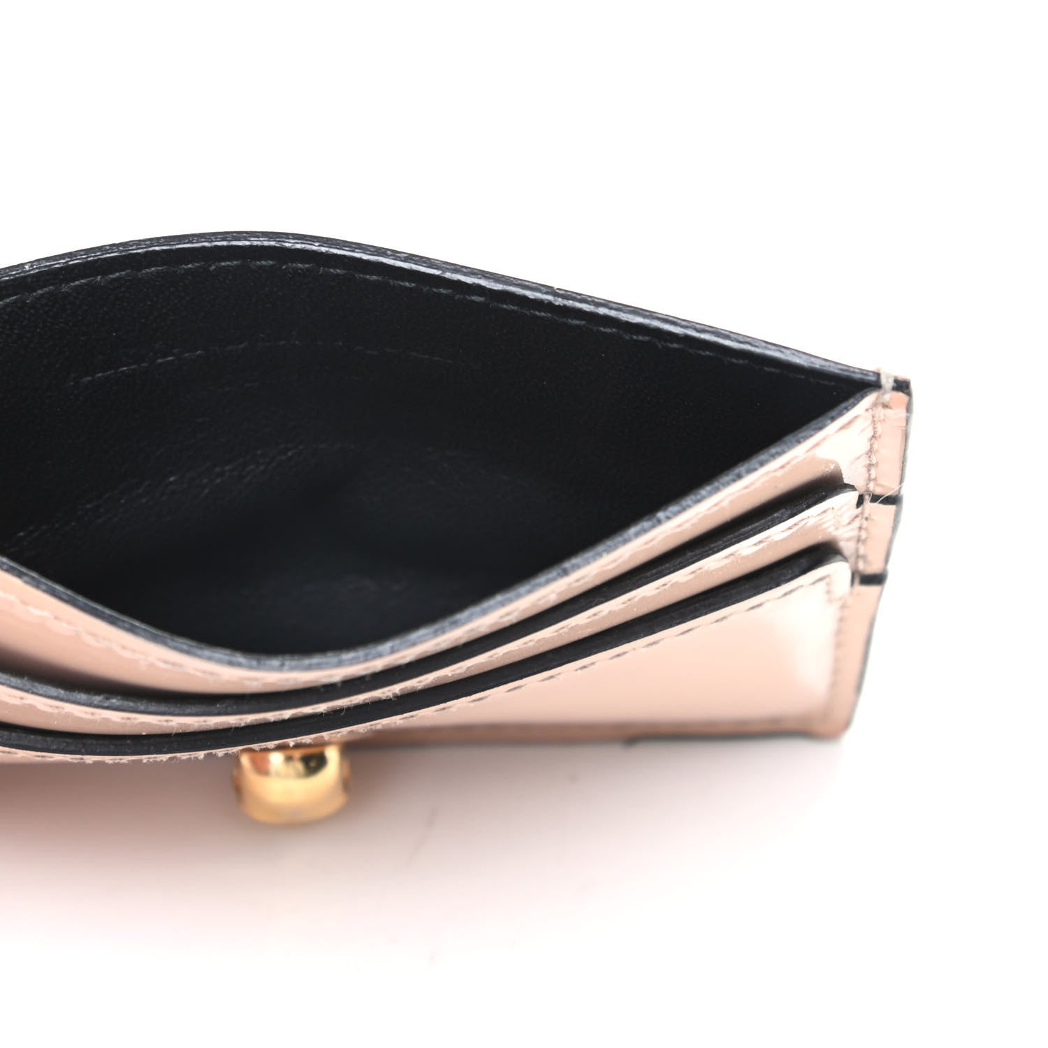 Alexander McQueen Patent Skull Card Holder Beige 5 of 6