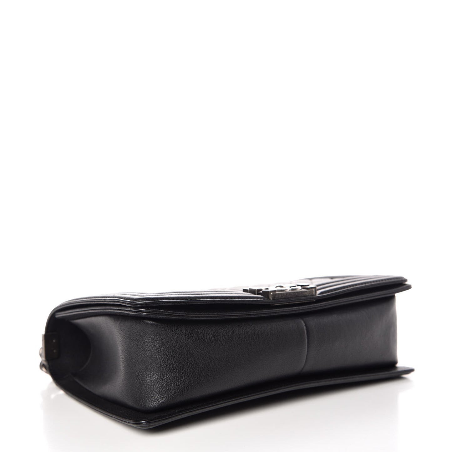 Calfskin Quilted New Medium Boy Flap Black
