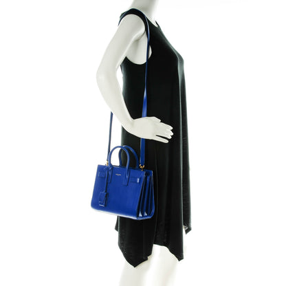 Saint Laurent Calfskin Nano Sac De Jour Royal Blue 2 of 6
