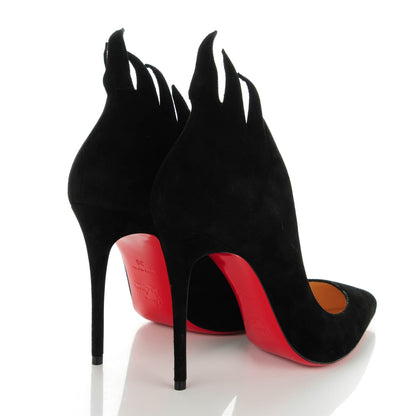 Christian Louboutin Suede Victorina 100 Pumps 36 Black 4 of 7