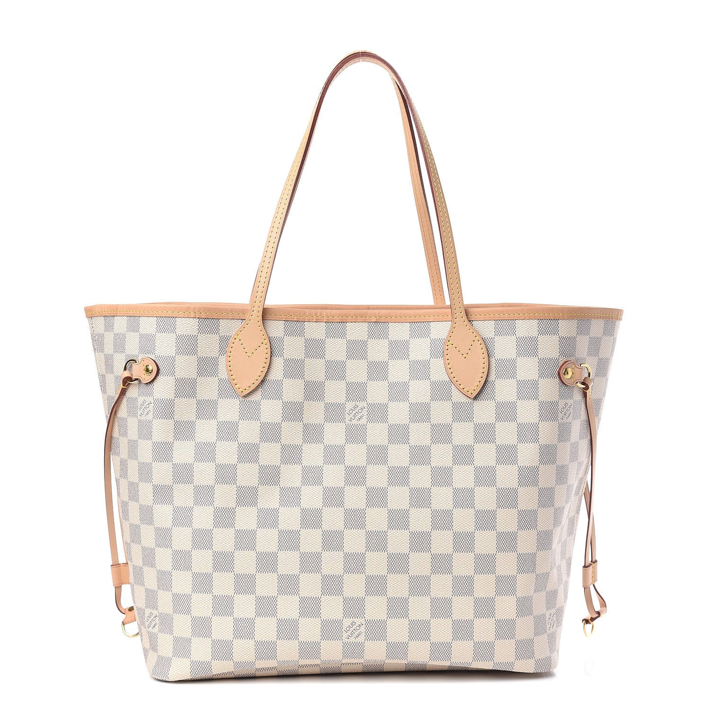 Damier Azur Neo Neverfull MM Rose Ballerine