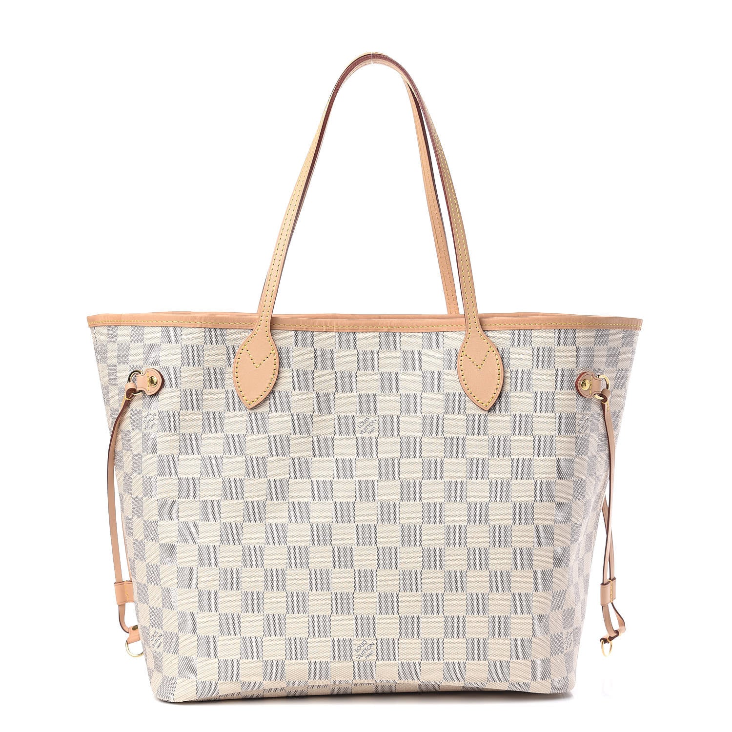 Louis Vuitton Damier Azur Neo Neverfull MM Rose Ballerine 1 of 10